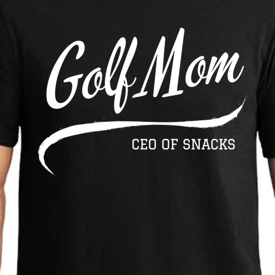 Wo’s Golf Mom Proud Golf Mama Game Day Snack Mom Gift Pajama Set