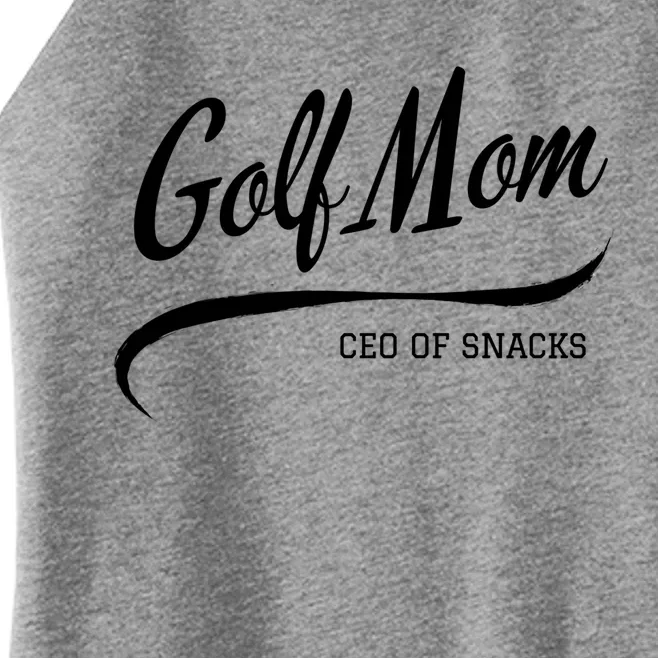 Wo’s Golf Mom Proud Golf Mama Game Day Snack Mom Gift Women’s Perfect Tri Rocker Tank