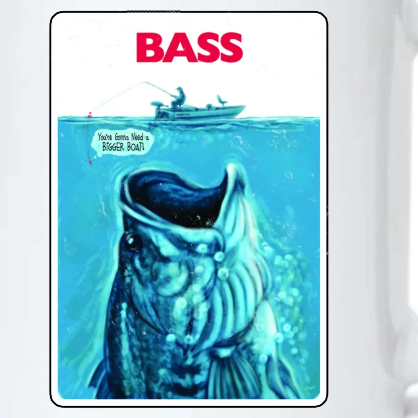 We're Gonna Need A Bigger Boat Bass Fishing Black Color Changing Mug