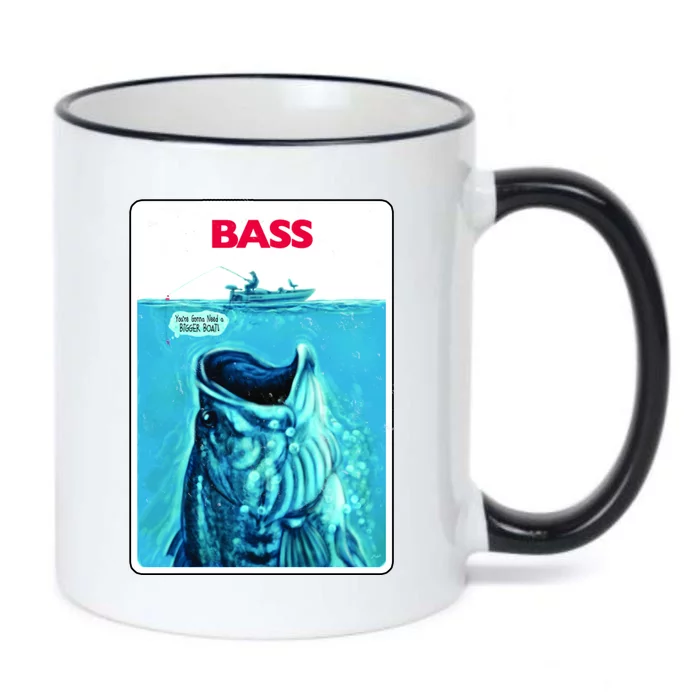 We're Gonna Need A Bigger Boat Bass Fishing Black Color Changing Mug