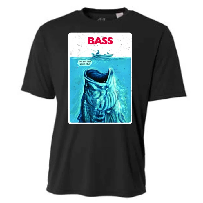 We're Gonna Need A Bigger Boat Bass Fishing Cooling Performance Crew T-Shirt