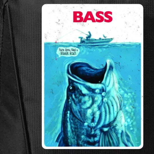 We're Gonna Need A Bigger Boat Bass Fishing City Backpack