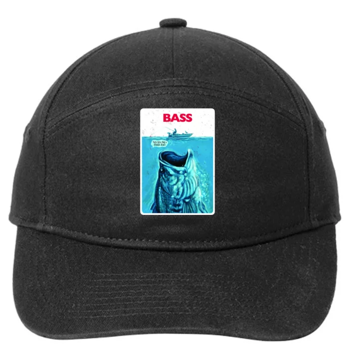 We're Gonna Need A Bigger Boat Bass Fishing 7-Panel Snapback Hat