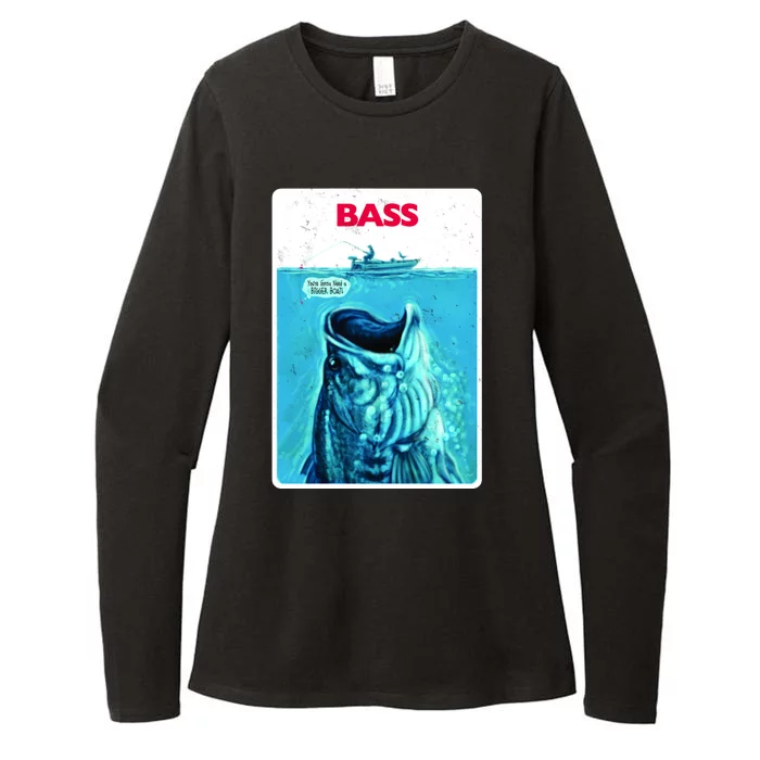 We're Gonna Need A Bigger Boat Bass Fishing Womens CVC Long Sleeve Shirt