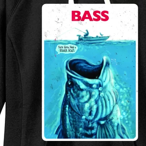 We're Gonna Need A Bigger Boat Bass Fishing Women's Fleece Hoodie