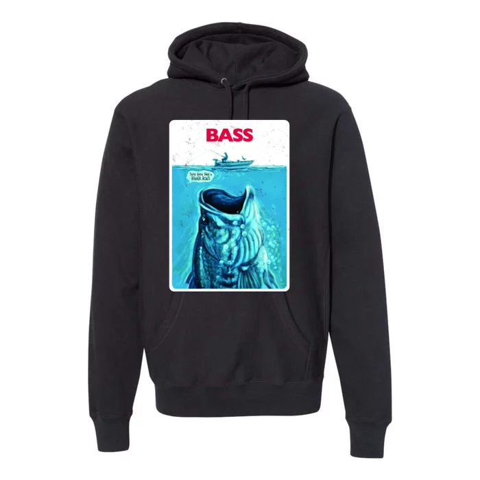 We're Gonna Need A Bigger Boat Bass Fishing Premium Hoodie