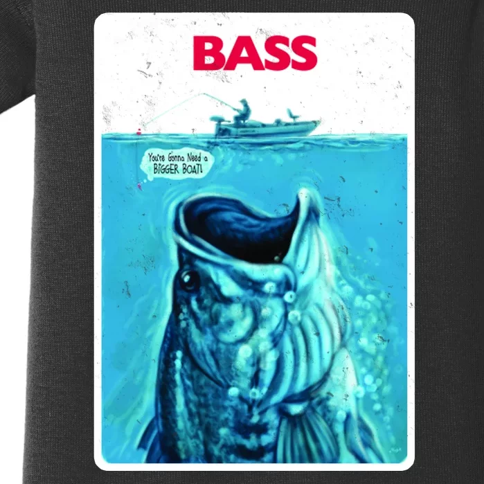 We're Gonna Need A Bigger Boat Bass Fishing Baby Bodysuit