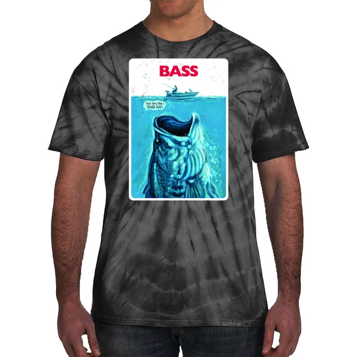 We're Gonna Need A Bigger Boat Bass Fishing Tie-Dye T-Shirt