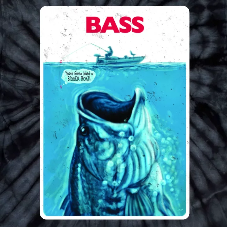 We're Gonna Need A Bigger Boat Bass Fishing Tie-Dye T-Shirt