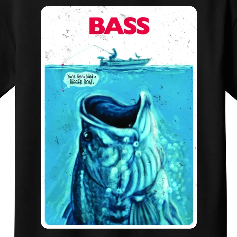 We're Gonna Need A Bigger Boat Bass Fishing Kids T-Shirt