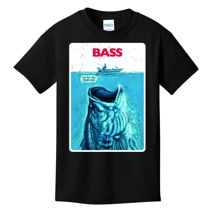 We're Gonna Need A Bigger Boat Bass Fishing Kids T-Shirt