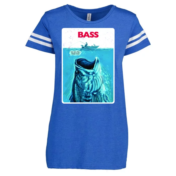 We're Gonna Need A Bigger Boat Bass Fishing Enza Ladies Jersey Football T-Shirt