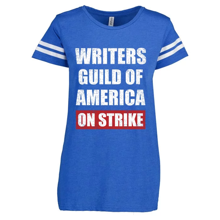 Writers Guild Of America On Strike Enza Ladies Jersey Football T-Shirt