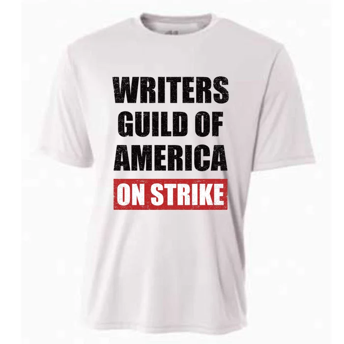 Writers Guild Of America On Strike Cooling Performance Crew T-Shirt