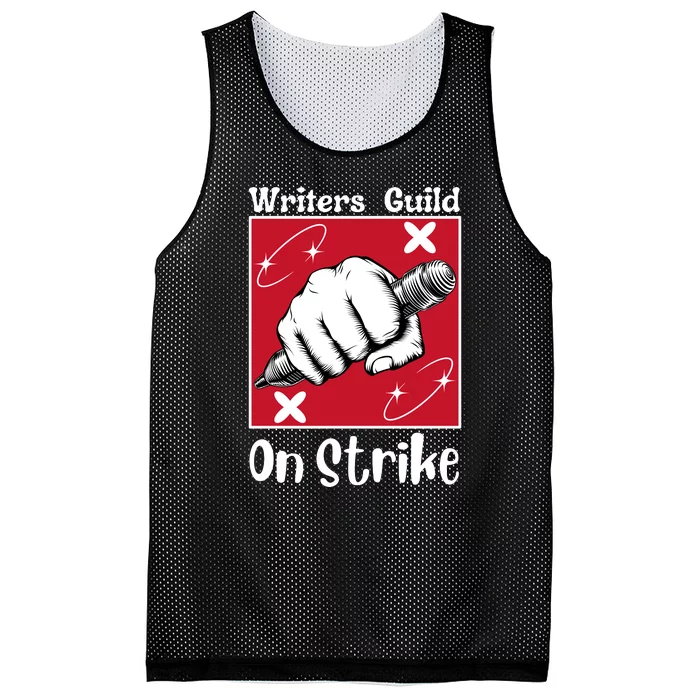 Writers Guild Of America On Strike Mesh Reversible Basketball Jersey Tank