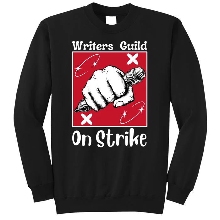 Writers Guild Of America On Strike Tall Sweatshirt