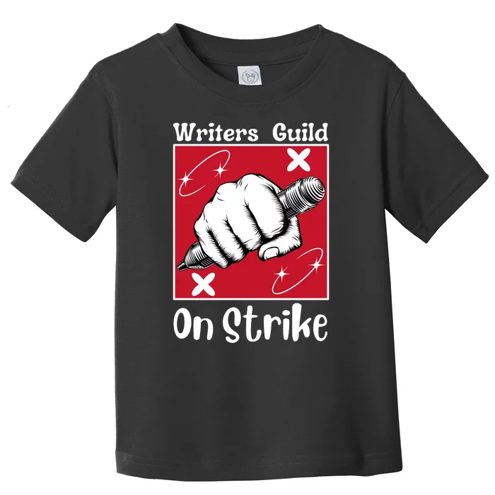 Writers Guild Of America On Strike Toddler T-Shirt