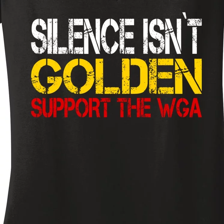 Writers Guild Of America On Strike Writers WGA Women's V-Neck T-Shirt