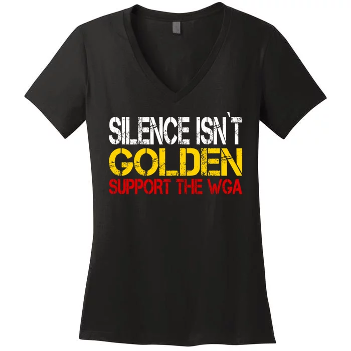 Writers Guild Of America On Strike Writers WGA Women's V-Neck T-Shirt