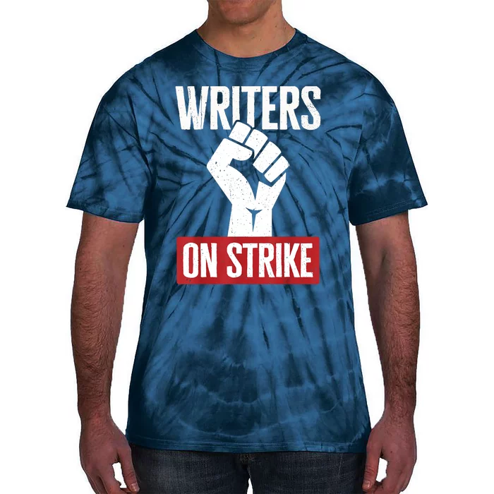 Writers Guild Of America On Strike Anti AI Chatbots WGA Tie-Dye T-Shirt