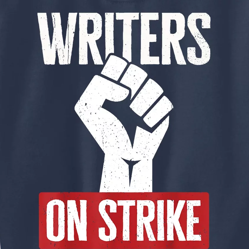 Writers Guild Of America On Strike Anti AI Chatbots WGA Kids Sweatshirt