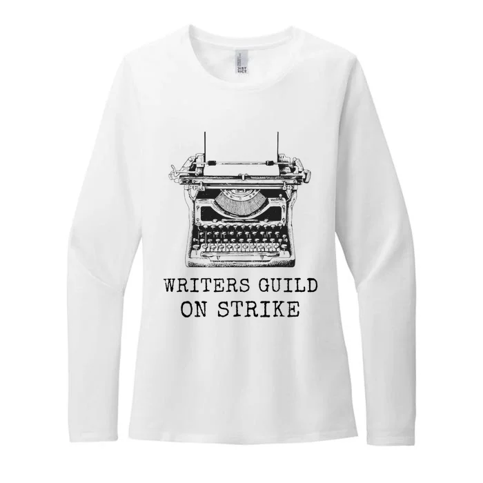 Writers Guild Of America On Strike Womens CVC Long Sleeve Shirt