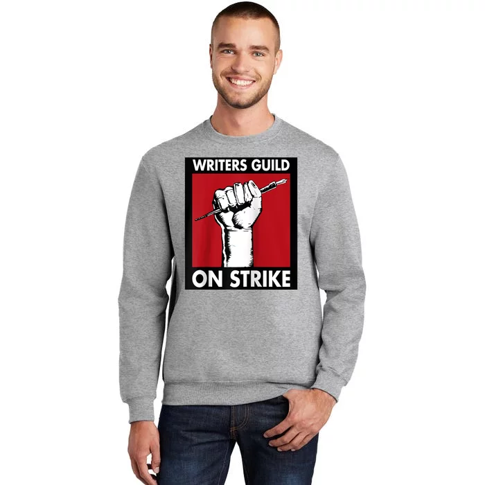 Writers Guild Of America On Strike Tall Sweatshirt