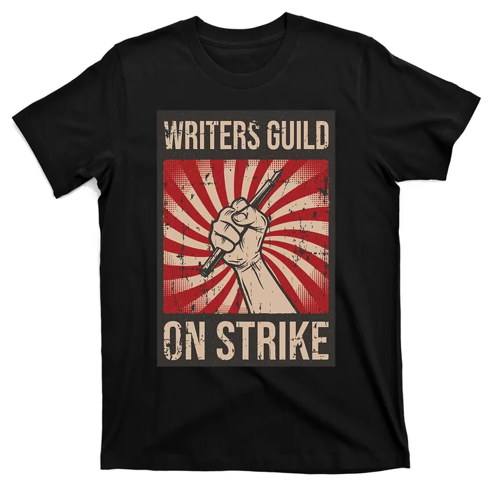 Writers Guild Of America On Strike Anti Ai Chatbots WGA T-Shirt