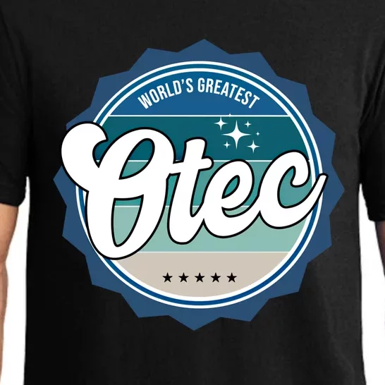 Worlds Greatest Otec Slovak Dad Gift Pajama Set