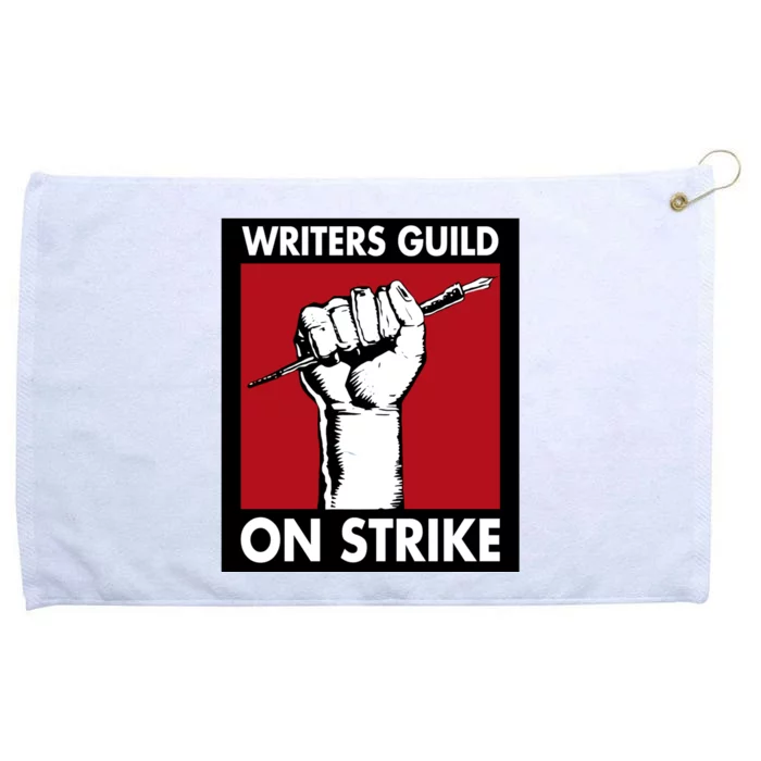 Writers Guild Of America On Strike Grommeted Golf Towel