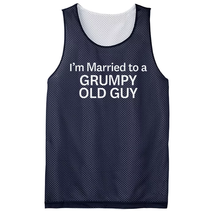 Warning Grumpy Old Guy IM Married To Be A Grumpy Old Guy Mesh Reversible Basketball Jersey Tank