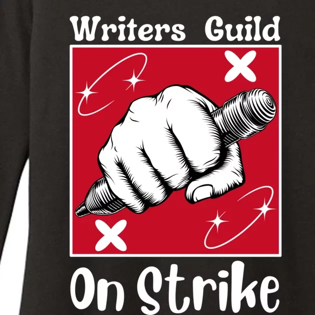 Writers Guild Of America On Strike Womens CVC Long Sleeve Shirt