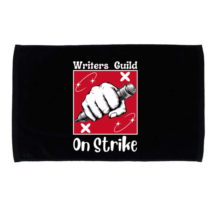 Writers Guild Of America On Strike Microfiber Hand Towel