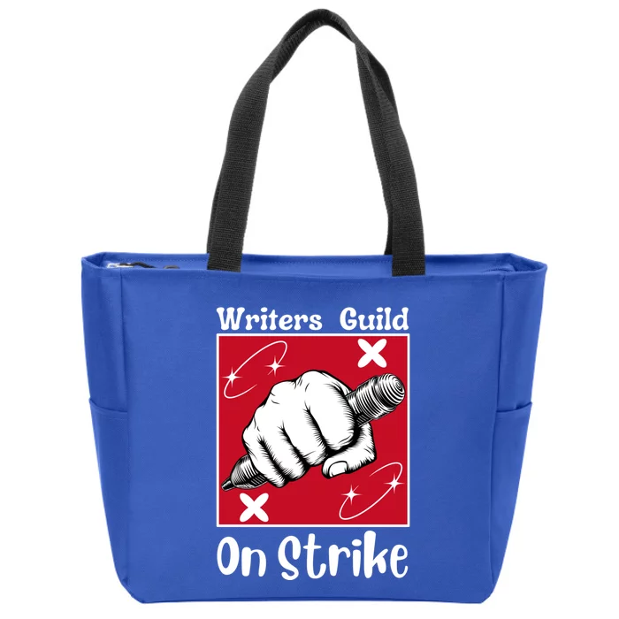 Writers Guild Of America On Strike Zip Tote Bag