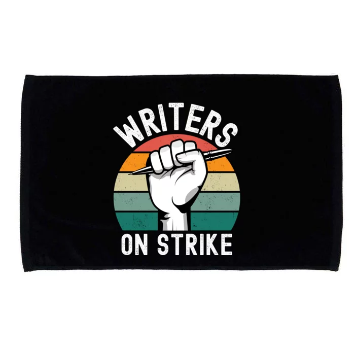 Writers Guild Of America On Strike Microfiber Hand Towel