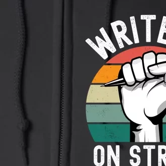 Writers Guild Of America On Strike Full Zip Hoodie