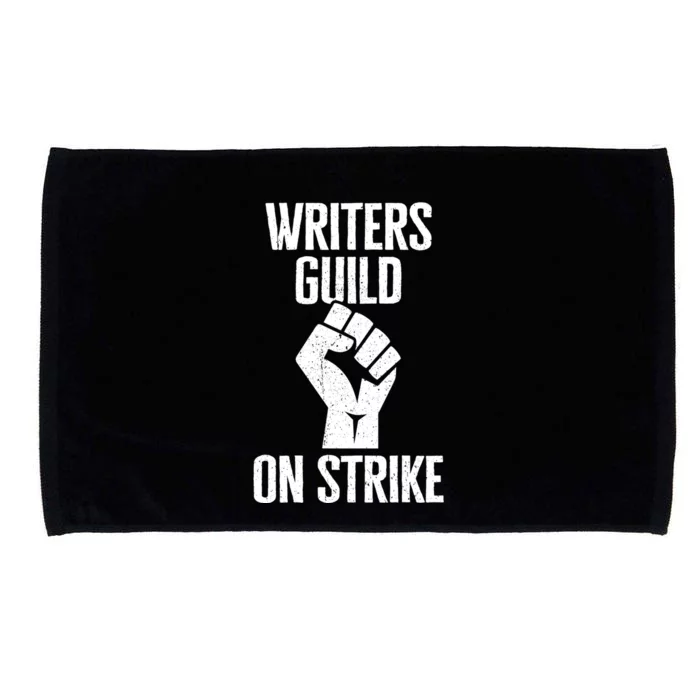 Writers Guild Of America On Strike Anti AI Chatbots WGA Microfiber Hand Towel