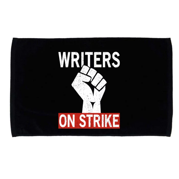 Writers Guild Of America On Strike Anti AI Chatbots WGA Microfiber Hand Towel