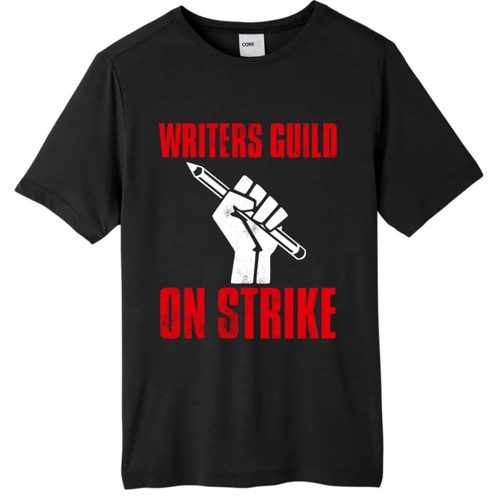 Writers Guild Of America On Strike ChromaSoft Performance T-Shirt