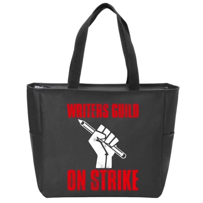 Writers Guild Of America On Strike Zip Tote Bag