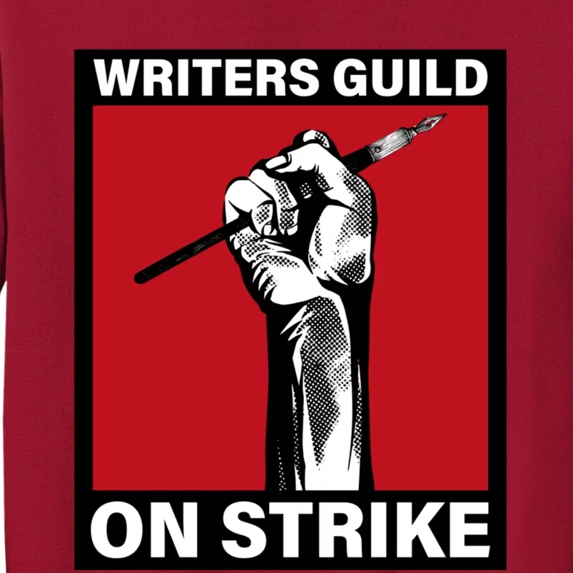 Writers Guild Of America On Strike Anti AI Chatbots WGA Tall Sweatshirt