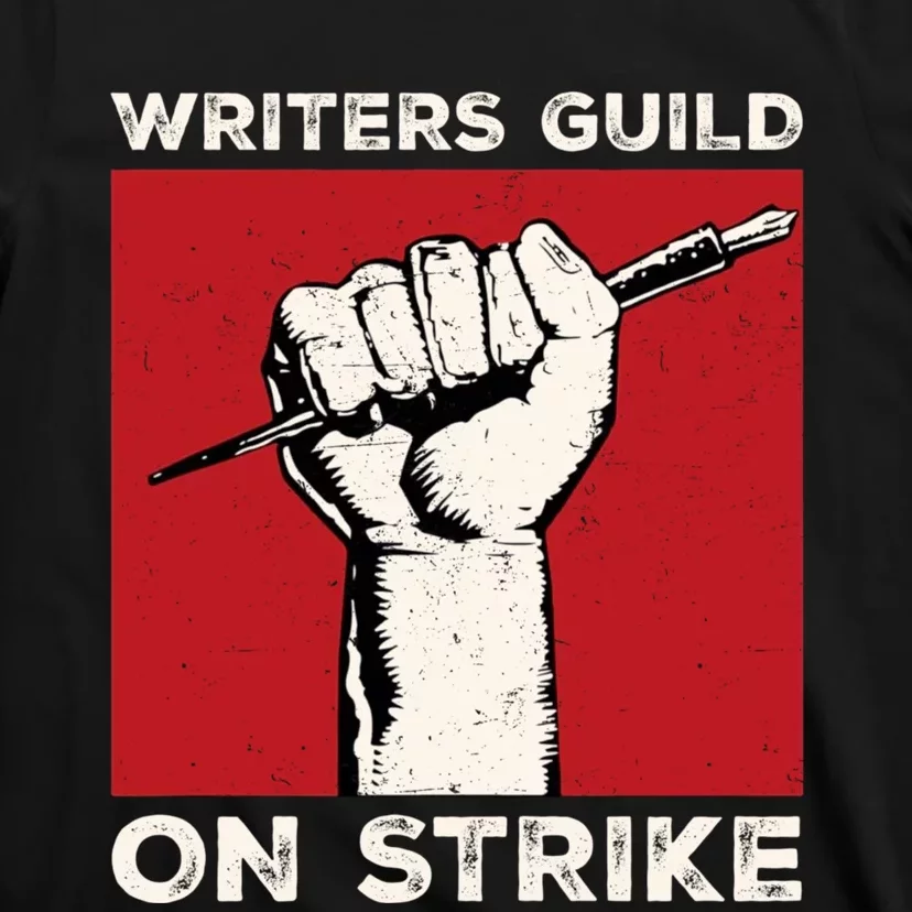 Writers Guild Of America On Strike Anti AI Chatbots WGA T-Shirt