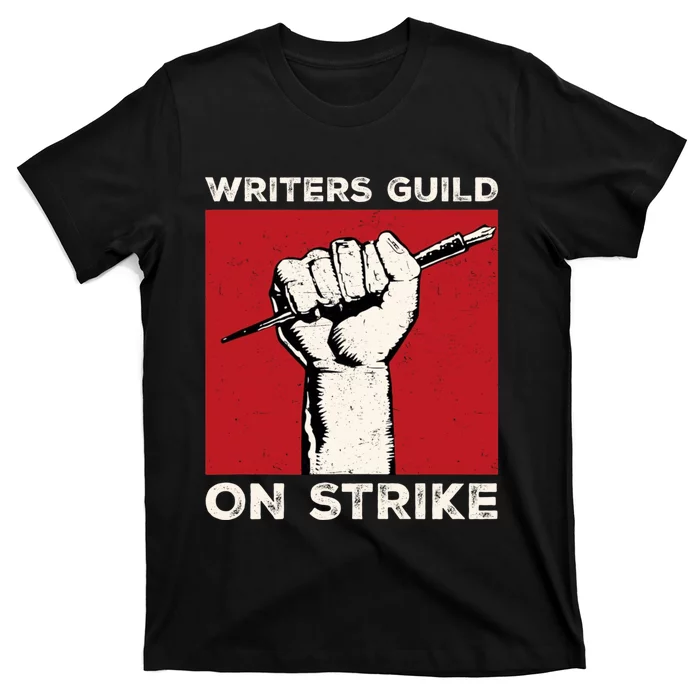 Writers Guild Of America On Strike Anti AI Chatbots WGA T-Shirt