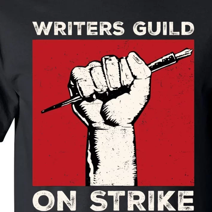 Writers Guild Of America On Strike Anti AI Chatbots WGA Tall T-Shirt