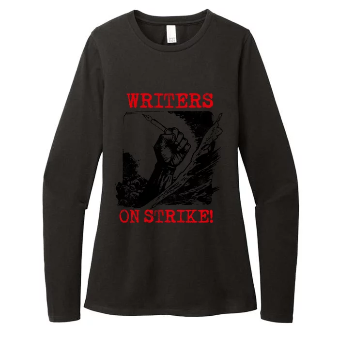 Writers Guild Of America On Strike Womens CVC Long Sleeve Shirt