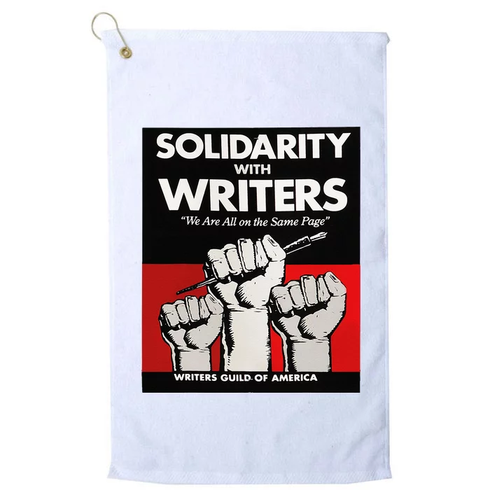 Writers Guild Of America On Strike Anti AI Chatbots WGA Platinum Collection Golf Towel