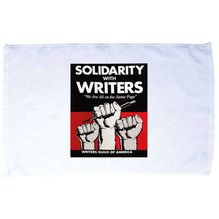 Writers Guild Of America On Strike Anti AI Chatbots WGA Microfiber Hand Towel