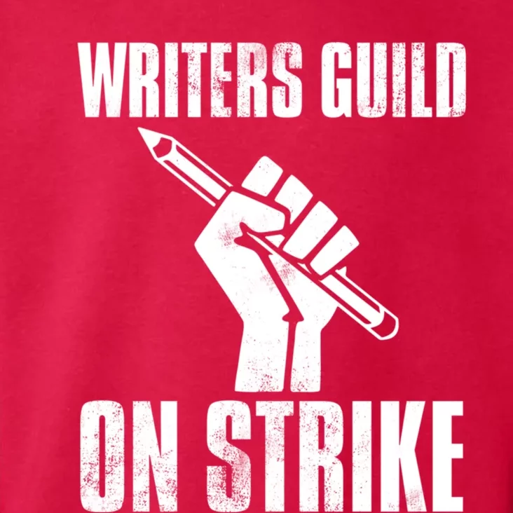 Writers Guild Of America On Strike Anti Ai Chatbots Wga Toddler Hoodie