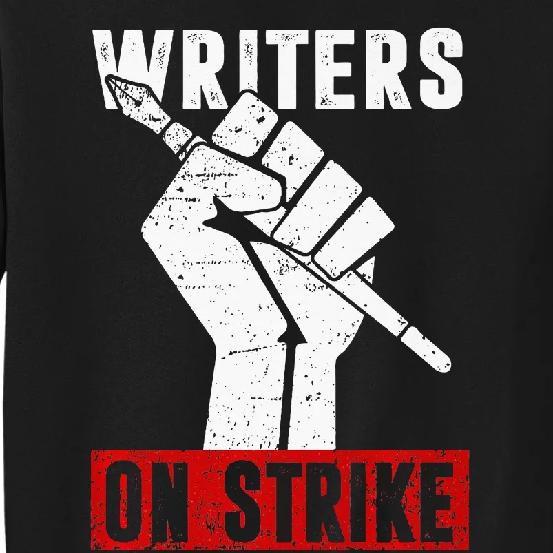 Writers Guild Of America On Strike Anti AI Chatbots WGA Tall Sweatshirt