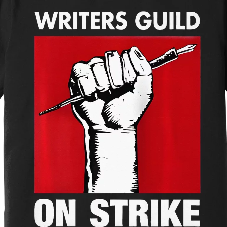 Writers Guild Of America On Strike Anti AI Chatbots WGA Premium T-Shirt